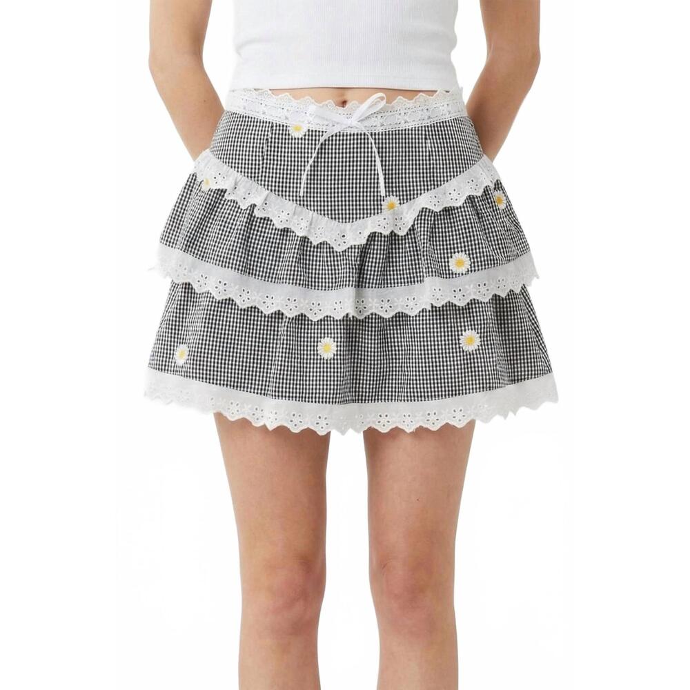 NEW KESTAN daisy mini skirt in grey